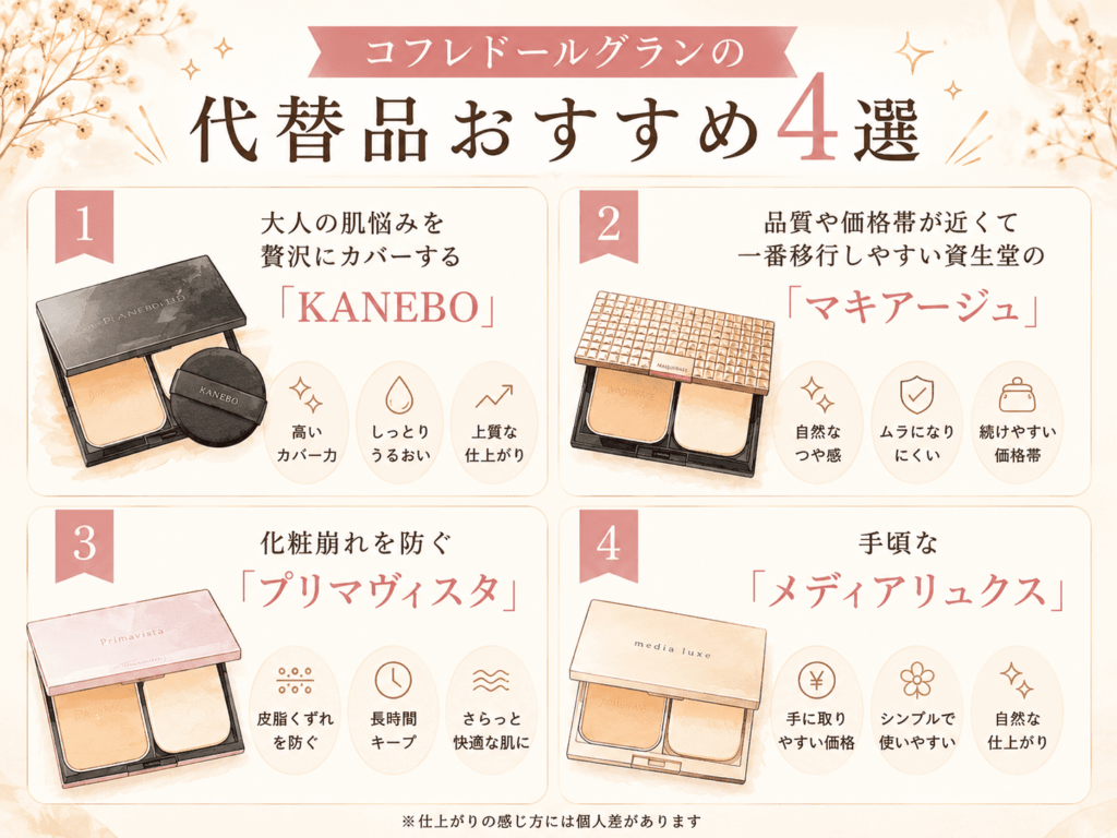 コフレドールの代替品4選