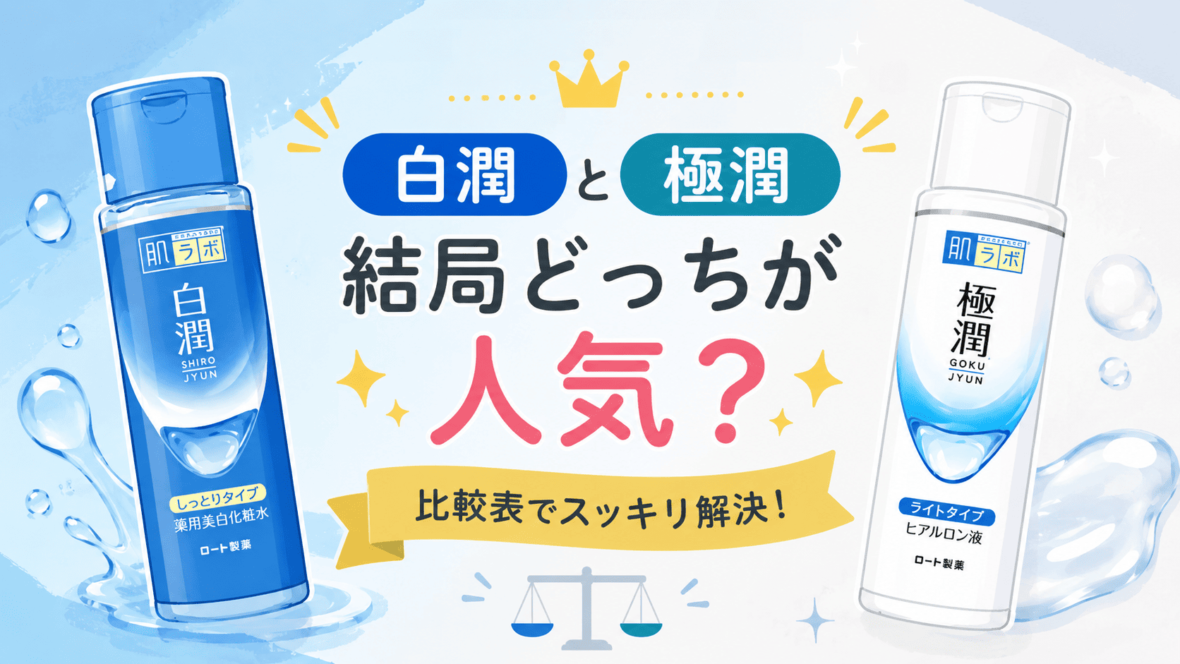 極潤と白潤どっちが人気化比較