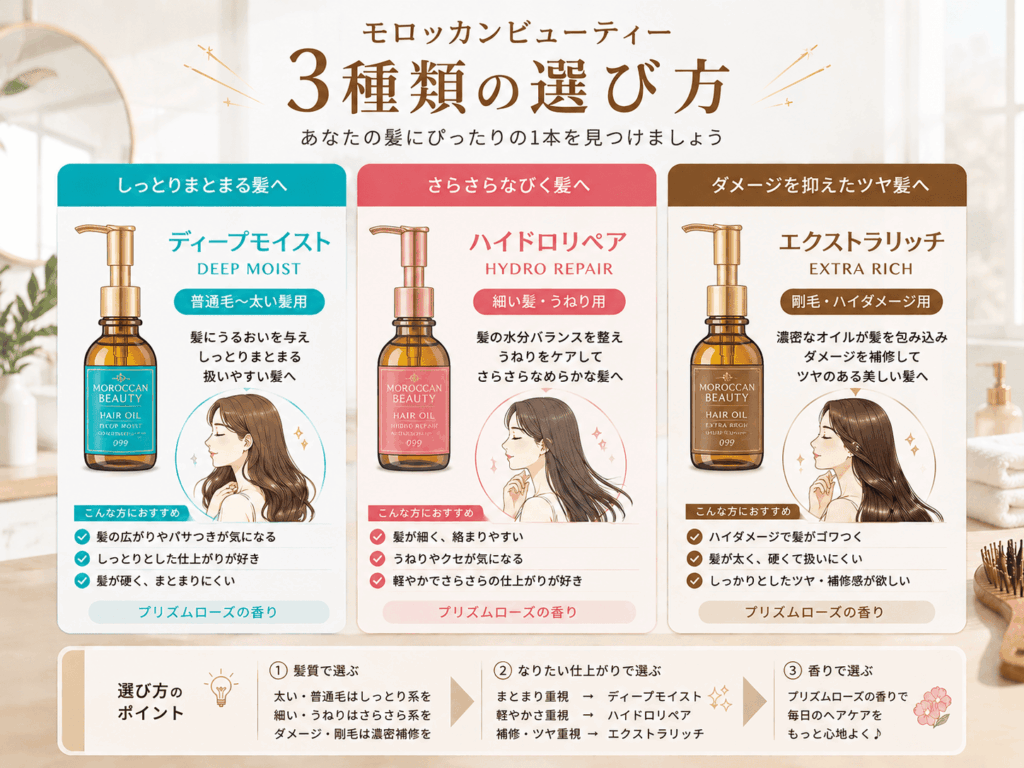 モロッカンビューティーの違い