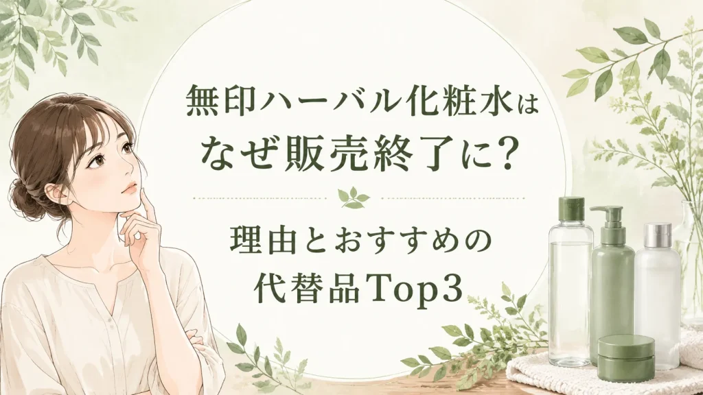 無印ハーバル化粧水販売終了なぜ？フレグランス変化の真相と代替品Top3