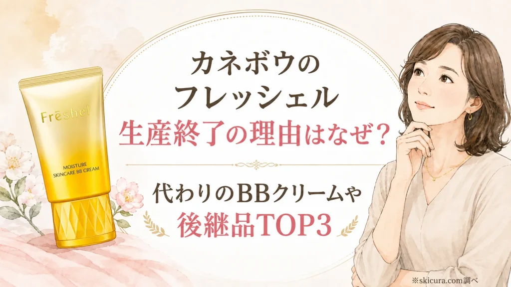 カネボウフレッシェル生産終了はなぜ？50代向け代わりのBBクリームや後継品