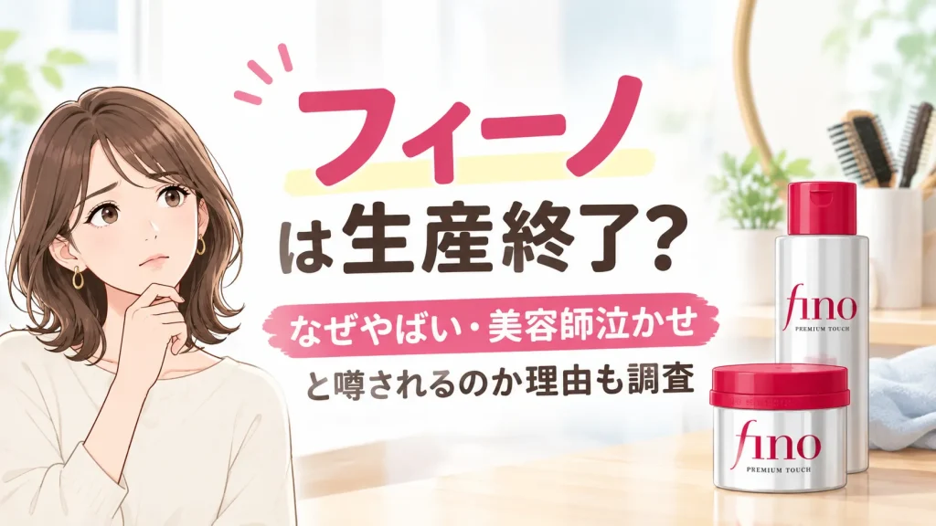 フィーノ生産終了？なぜやばい・美容師泣かせと噂されるのかヘアマスクの口コミも検証